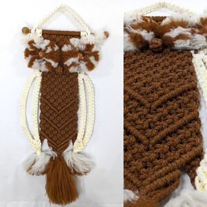 Vintage Macrame Owl